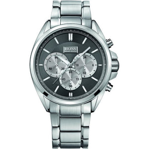 Hugo Boss Driver Black Dial Silver Steel Strap Watch for Men - 1512883 Authentic Buy Shop Now