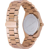 Michael Kors Channing Black Dial Rose Gold Steel Strap Watch For Women - MK5937 Authentic Buy Shop Now