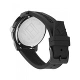 Tommy Hilfiger Denim Quartz Black Dial Black Rubber Strap Watch for Men - 1791483 Authentic Buy Shop Now