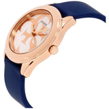 Guess G Twist White Dial Blue Silicone Strap Watch For Women - W0911L6 Authentic Buy Shop Now