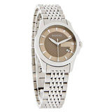 Gucci G Timeless Brown Dial Silver Steel Strap Watch For Women - YA126503 Authentic Buy Shop Now