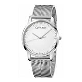 Calvin Klein City Chronograph White Dial Silver Mesh Bracelet Watch for Men - K2G2G126 Authentic Buy Shop Now