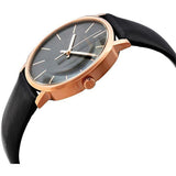 Calvin Klein Posh Black Dial Black Leather Strap Watch for Men - K8Q316C3 Authentic Buy Shop Now