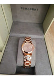 Burberry The City White Dial Rose Gold Steel Strap Watch for Women - BU9104 Authentic Buy Shop Now