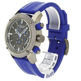 Burberry Sports Chronograph Black Dial Blue Rubber Strap Watch for Men - BU7714 Authentic Buy Shop Now