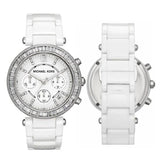 Michael Kors Parker White Dial White Leather Strap Watch for Women - MK5848 Authentic Buy Shop Now