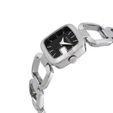 Gucci G Gucci Black Dial Silver Steel Strap Watch For Women - YA125510 Authentic Buy Shop Now