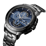 Maserati Ingegno Tachymeter Blue Dial Black Steel Strap Watch For Men - R8873619001 Authentic Buy Shop Now