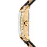 Michael Kors Emery Quartz Diamonds Black Dial Cheetah Print Leather Strap Watch For Women - MK7387 Authentic Buy Shop Now