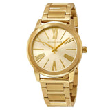 Michael Kors Hartman Quartz Gold Dial Gold Steel Strap Watch For Women - MK3490 Authentic Buy Shop Now