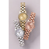 Marc Jacobs Henry Rose Gold Dial Rose Gold Steel Strap Watch for Women - MBM3278 Authentic Buy Shop Now