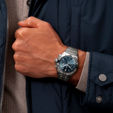 Breitling Chronomat B01 42 Frecce Tricolori Blue Dial Silver Steel Strap Watch for Men - AB01344A1C1A1 Authentic Buy Shop Now