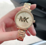 Michael Kors Sofie Quartz Gold Dial Gold Steel Strap Watch For Women - MK4334 Authentic Buy Shop Now