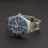 Tag Heuer Aquaracer Caliber 5 Automatic Blue Dial Silver Steel Strap Watch for Men - WAN2111.BA0822 Authentic Buy Shop Now