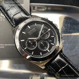 Hugo Boss Ikon Grey Dial Black Leather Strap Watch for Men - 1513177 Authentic Buy Shop Now