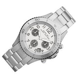 Marc Jacobs Marc Chronograph Silver Dial Silver Steel Strap Watch for Men - MBM3155 Authentic Buy Shop Now