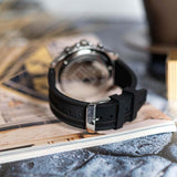 Tommy Hilfiger Clark Chronograph Black Dial Black Rubber Strap Watch For Men - 1792082 Authentic Buy Shop Now