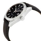 Tissot Gentleman Powermatic 80 Silicium Black Dial Black Leather Strap Watch For Men - T127.407.16.051.00 Authentic Buy Shop Now