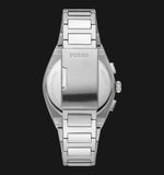 Fossil Everett Chronograph Green Dial Silver Steel Strap Watch for Men - FS5964 Authentic Buy Shop Now
