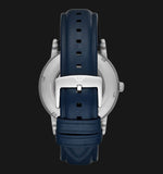 Emporio Armani Luigi Automatic Blue Dial Blue Leather Strap Watch For Men - AR60030 Authentic Buy Shop Now
