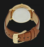 Michael Kors Jaryn Quartz Gold Dial Brown Leather Strap Watch For Women - MK2496 Authentic Buy Shop Now
