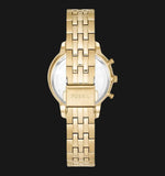 Fossil Neutra Chronograph Gold Dial Gold Steel Strap Watch for Women - ES5219 Authentic Buy Shop Now