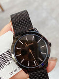 Calvin Klein Minimal Diamonds Black Dial Black Mesh Bracelet Watch for Women - K3M22X2X Authentic Buy Shop Now