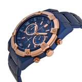 Guess Jolt Analog Blue Dial Blue Steel Strap Watch for Men - W0377G4 Authentic Buy Shop Now