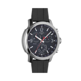 Tissot PRC 200 Chronograph Black Dial Black Rubber Strap Watch for Men - T114.417.17.057.00 Authentic Buy Shop Now
