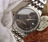 Omega De Ville Prestige Co-Axial Automatic Grey Dial Silver Steel Strap Watch for Men - 424.10.40.20.06.001 Authentic Buy Shop Now