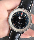 Breitling Navitimer 1 Automatic 41mm Black Dial Black Leather Strap Mens Watch - A17326211B1P1 Authentic Buy Shop Now