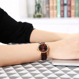 Mido Baroncelli III Automatic Diamonds Brown Dial Brown Leather Strap Watch For Women - M7600.3.64.8 Authentic Buy Shop Now