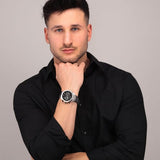 Maserati Successo Chronograph Black Dial Silver Steel Strap Watch For Men - R8873621001 Authentic Buy Shop Now