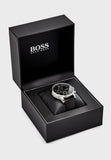 Hugo Boss Navigator Black Dial Black Leather Strap Watch for Men - 1513678 Authentic Buy Shop Now