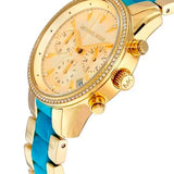 Michael Kors Ritz Gold Dial Two Tone Steel Strap Watch for Women - MK6328 Authentic Buy Shop Now