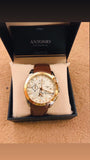 Hugo Boss Ikon White Dial Brown Leather Strap Watch for Men - 1513174 Authentic Buy Shop Now