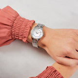 Michael Kors Lauryn Mother of Pearl Dial Silver Steel Strap Watch for Women - MK3900 Authentic Buy Shop Now