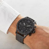 Fossil Nate Chronograph Black Dial Black Steel Strap Watch for Men - JR1401 Authentic Buy Shop Now
