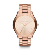 Michael Kors Slim Runway Rose Gold Dial Rose Gold Steel Strap Watch for Women - MK3513 Authentic Buy Shop Now