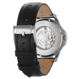 Fossil Grant Automatic Skeleton White Dial Black Leather Strap Watch for Men - ME3101 Authentic Buy Shop Now