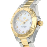 Tag Heuer Aquaracer Diamonds Mother of Pearl Dial Two Tone Steel Strap Watch for Men - WBD1422.BB0321 Authentic Buy Shop Now