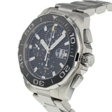 Tag Heuer Aquaracer Calibre 16 Day-Date Black Dial Silver Steel Strap Watch for Men - CAY211A.BA0927 Authentic Buy Shop Now