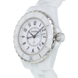 Chanel J12 Ceramic White Dial White Steel Strap Watch for Women - J12 H0968 Authentic Buy Shop Now