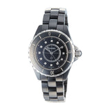 Chanel J12 Quartz Diamonds Black Dial Black Steel Strap Watch for Women - J12 H1625 Authentic Buy Shop Now