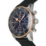 Breitling Superocean Heritage Chronograph 44 Black Dial Black Mesh Bracelet Watch for Men - U13313121B1S1 Authentic Buy Shop Now
