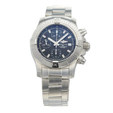 Breitling Avenger Chronograph 43 Black Dial Silver Steel Strap Watch for Men - A13385101B1A1 Authentic Buy Shop Now