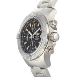 Breitling Avenger Chronograph 45mm Black Dial Silver Steel Strap Watch for Men - A13317101B1A1 Authentic Buy Shop Now