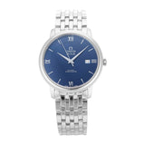 Omega De Ville Prestige Co-Axial Orbis Blue Dial Silver Steel Strap Watch for Men - 424.10.40.20.03.001 Authentic Buy Shop Now