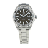 Tag Heuer Aquaracer Calibre 5 Automatic Sunray Brown Dial Silver Steel Strap Watch for Men - WAY2018.BA0927 Authentic Buy Shop Now
