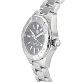 Tag Heuer Aquaracer Quartz Black Dial Silver Steel Strap Watch for Women - WBD1410.BA0741 Authentic Buy Shop Now